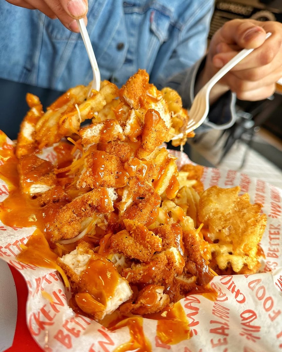 Loaded fries with tenders
